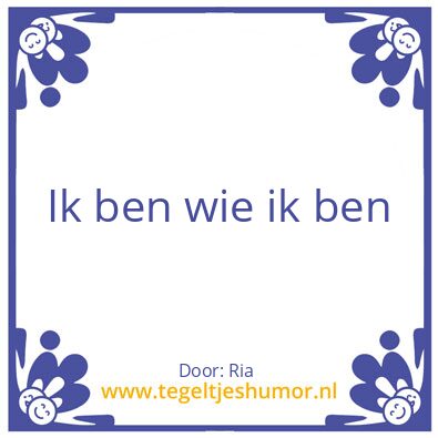 Tegeltje: Hallo