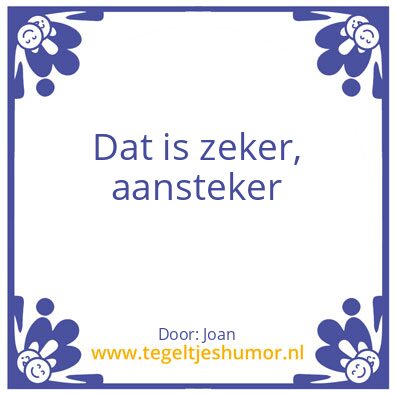 Tegeltje: tegel