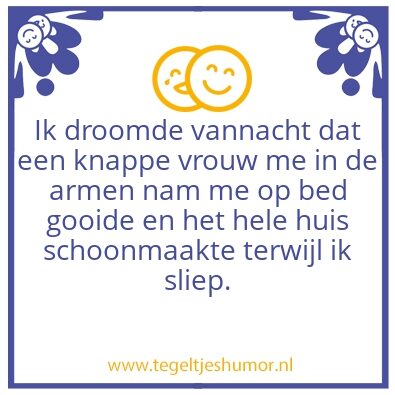 Tegeltje: Vannacht