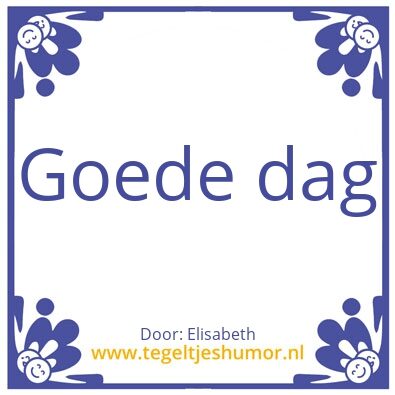 Tegeltje: Elisabeth