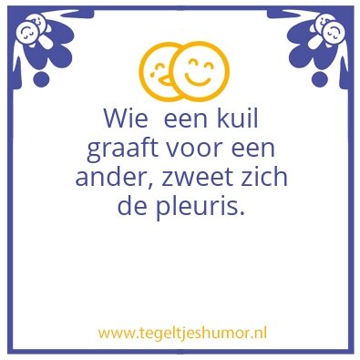 Tegeltje: Kuil