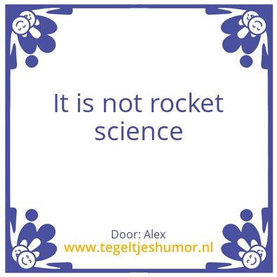 Tegeltje: Not