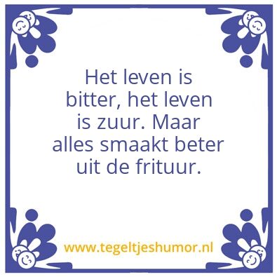 Tegeltje: Frituur