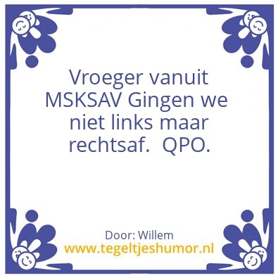 Tegeltje: QPO.
