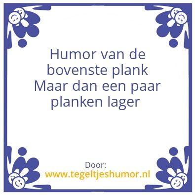 Tegeltje: Tegeltje