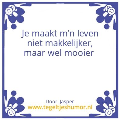 Tegeltje: Liefde