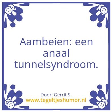 Tegeltje: Ik ben Gerrit.