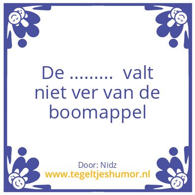 Tegeltje: Spreekwoord