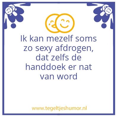 Tegeltje: Handdoek