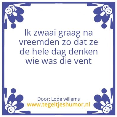 Tegeltje: .
