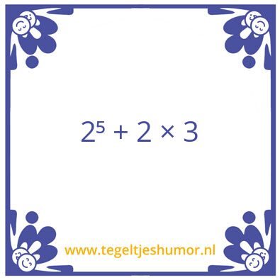 Tegeltje: 38
