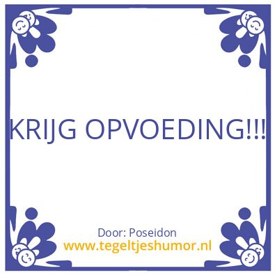Tegeltje: Delfsblauw tegel