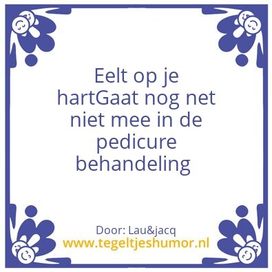 Tegeltje: Jij jah