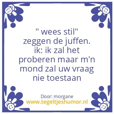 Tegeltje: praten..