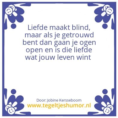 Tegeltje: Liefde