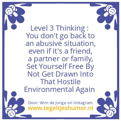 Tegeltje: Level 3 Thinking