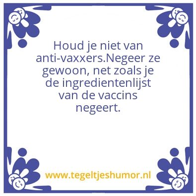 Tegeltje: Vaxxers