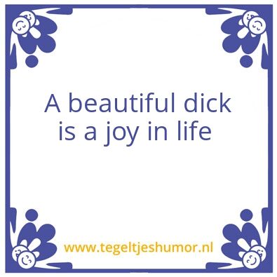 Tegeltje: Dick