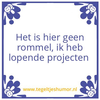 Tegeltje: Rommel