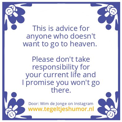 Tegeltje: advice ?
