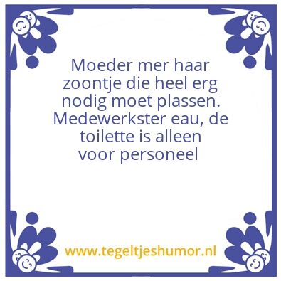 Tegeltje: In de pafumerie
