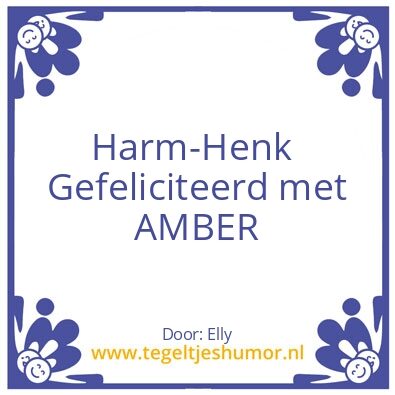 Tegeltje: Verjaardag