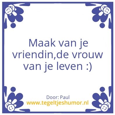 Tegeltje: Vrouw