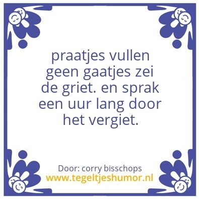 Tegeltje: haha