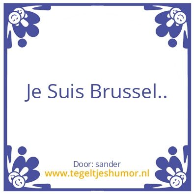 Tegeltje: brussel