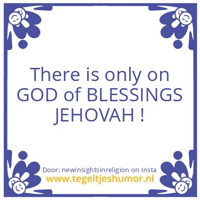 Tegeltje: Count your blessings !