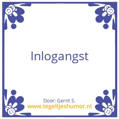 Tegeltje: Ik ben Gerrit.
