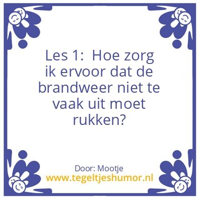 Tegeltje: Kookles