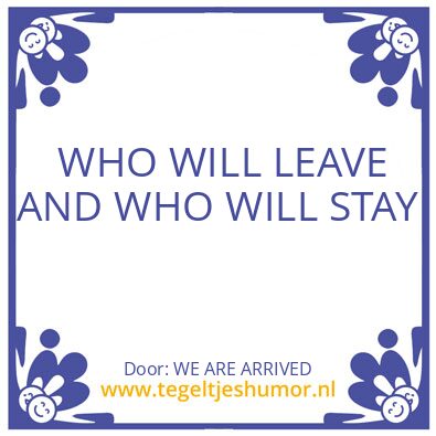 Tegeltje: AL IS WELL