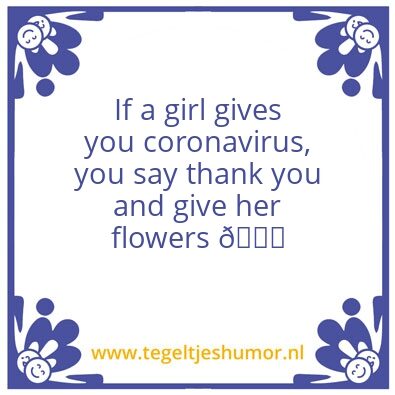 Tegeltje: COVID-19