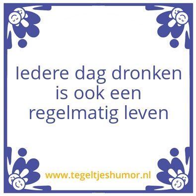 Tegeltje: Levensmotto