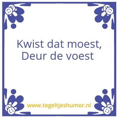 Tegeltje: Dizze Dag