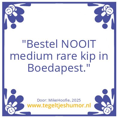 Tegeltje: Mikehoofie