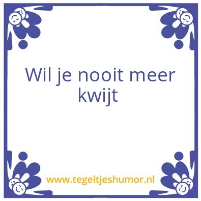 Tegeltje: Love