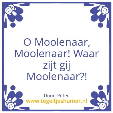 Tegeltje: Moolenaar
