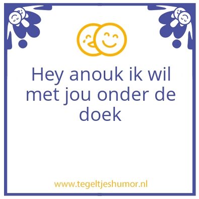 Tegeltje: Anouk