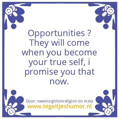 Tegeltje: Your  True Self