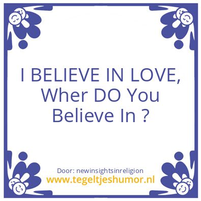 Tegeltje: Love