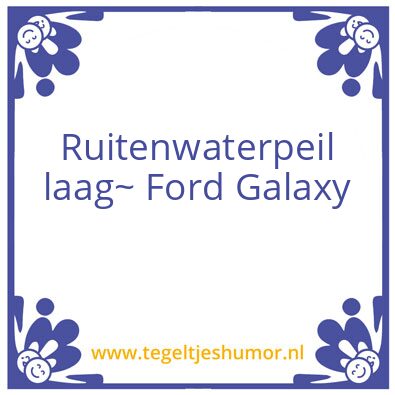 Tegeltje: Ford Galaxy