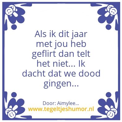 Tegeltje: Flirt