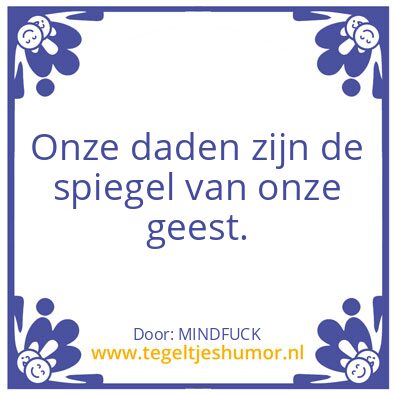 Tegeltje: Spiegel