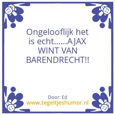 Tegeltje: Beker