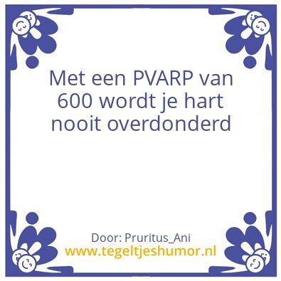 Tegeltje: PVARP