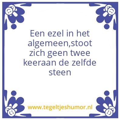 Tegeltje: verkeerd