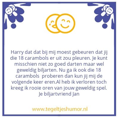 Tegeltje: 18 Carambols