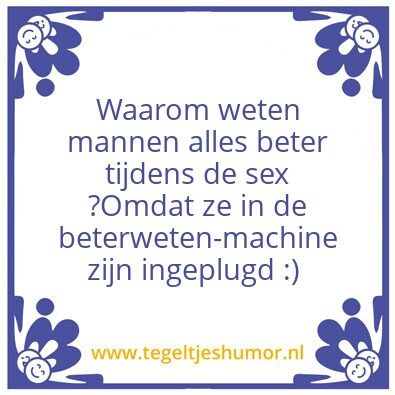 Tegeltje: Humor